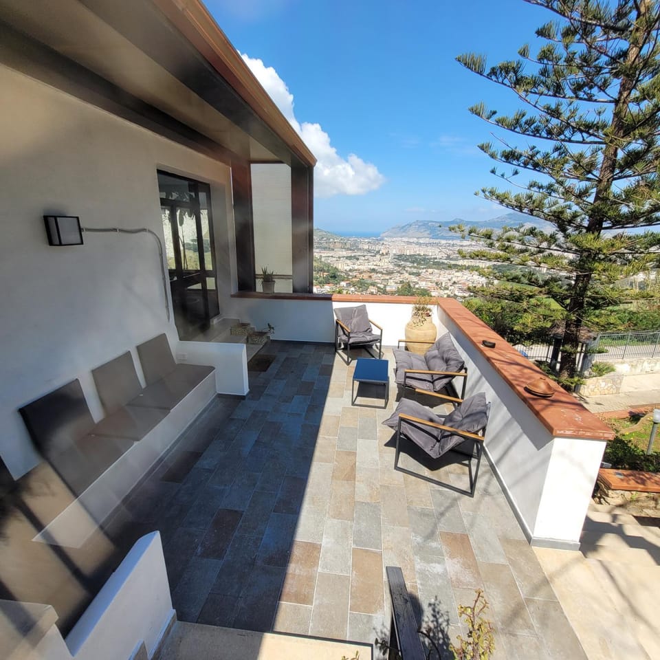 Patio, Seating area, Sea view