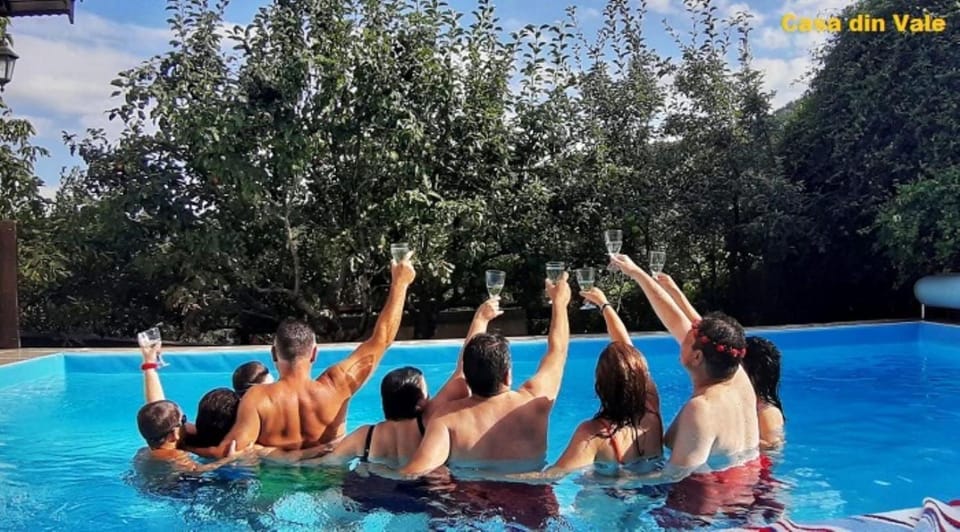 People, Swimming pool, group of guests, Open Air Bath