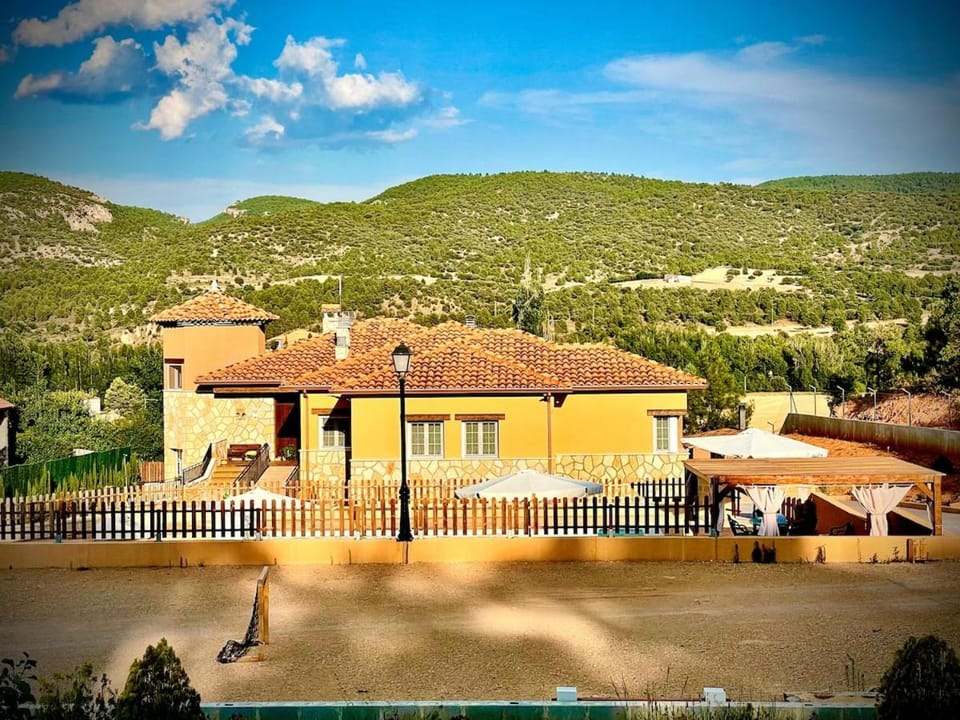 Property building, Natural landscape, Mountain view, Pool view