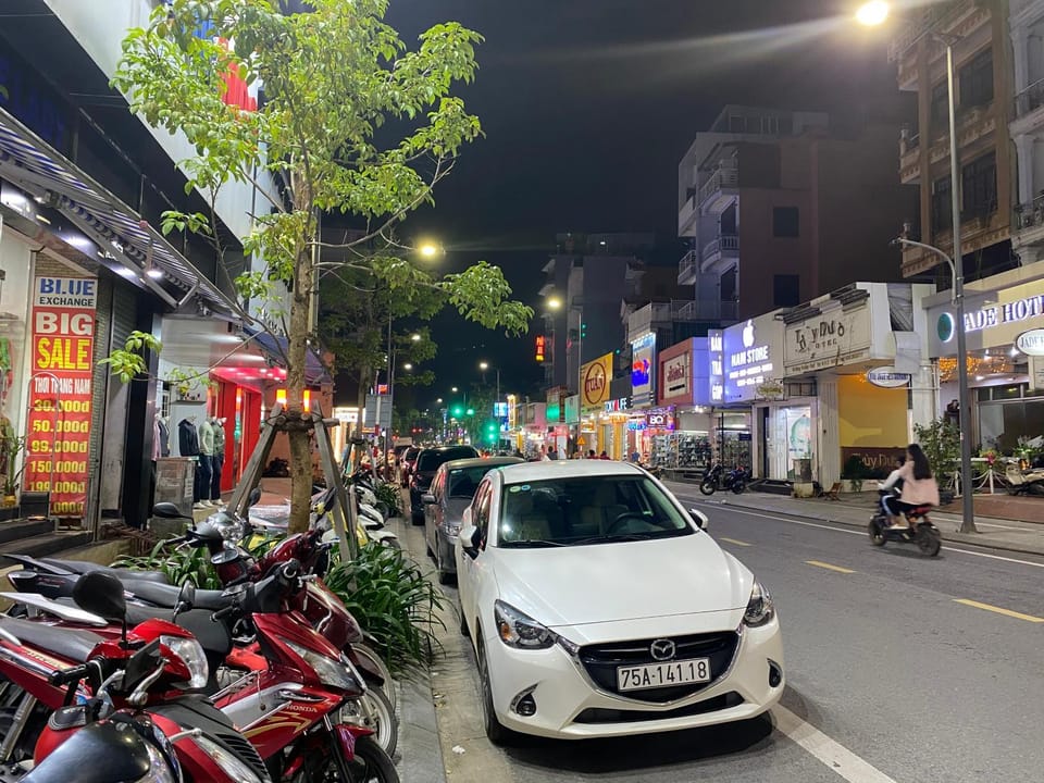 Night, Street view, Parking
