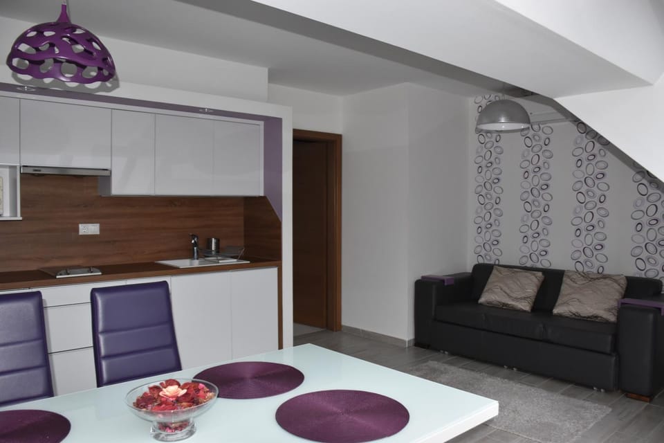 Living room, kitchen