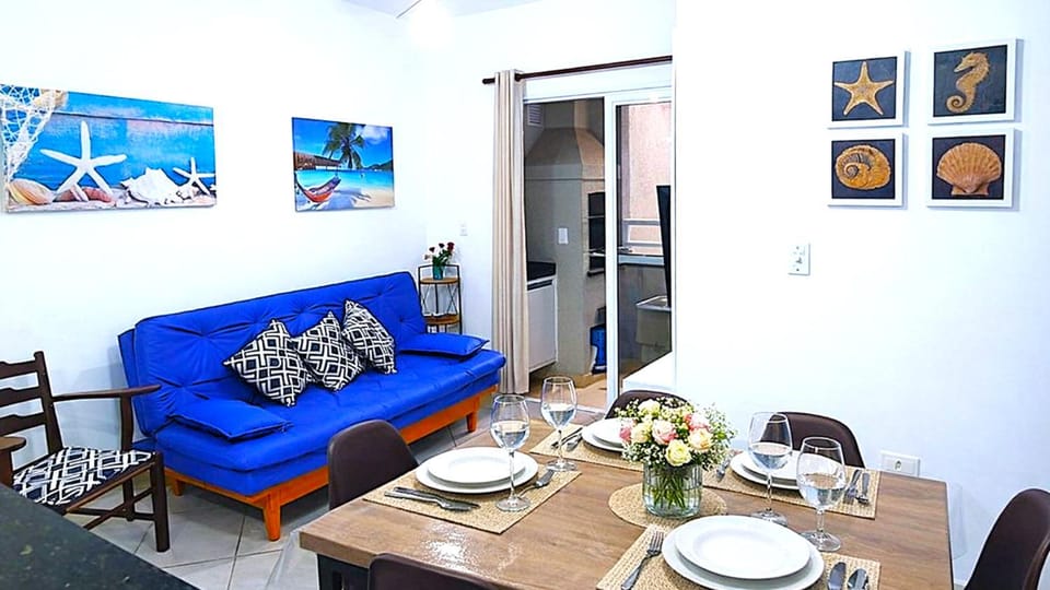 Apto 1 Novo com Varanda Gourmet, Piscina, Sauna e Sala Jogos - UBATUBA Apartment in Ubatuba