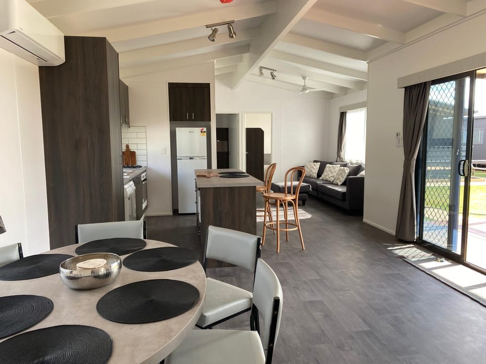 Kitchen or kitchenette, Living room, Dining area