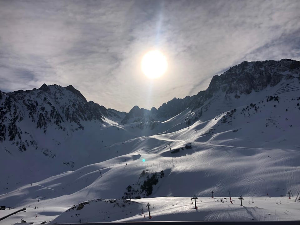 Natural landscape, Winter, Mountain view, Sunrise