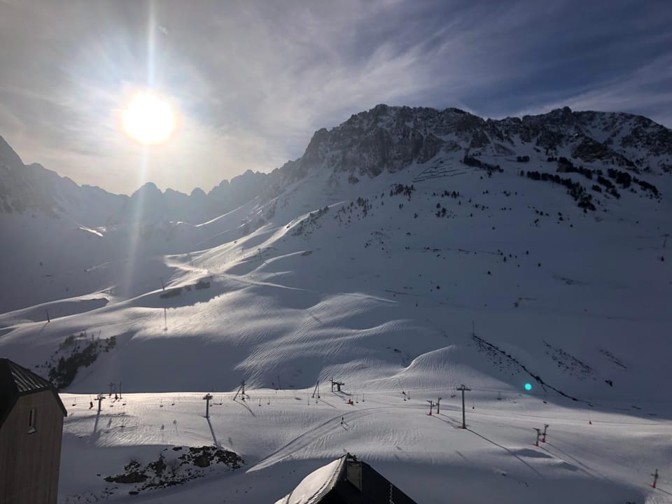 Natural landscape, Winter, Mountain view, Sunrise