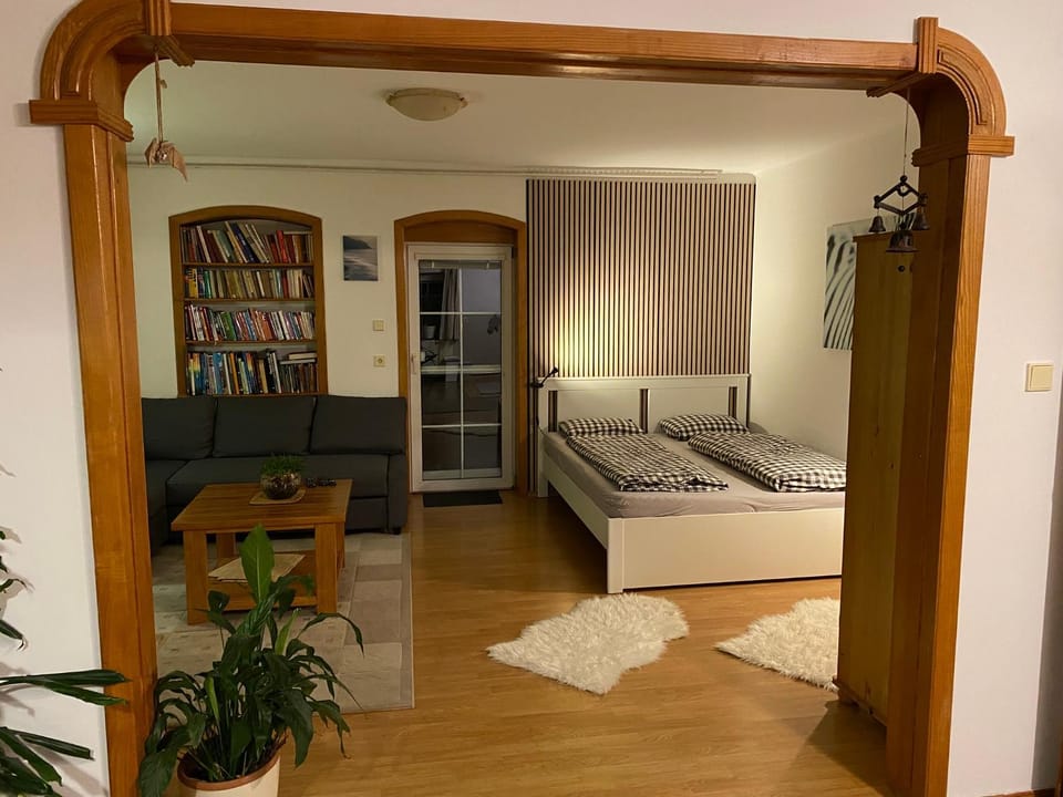 Bed, Library, Photo of the whole room, Bedroom