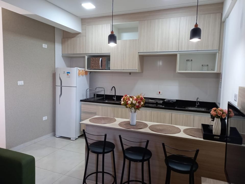 Flat Olímpia com Área de Churrasqueira privada e tudo novo Apartment in Olímpia