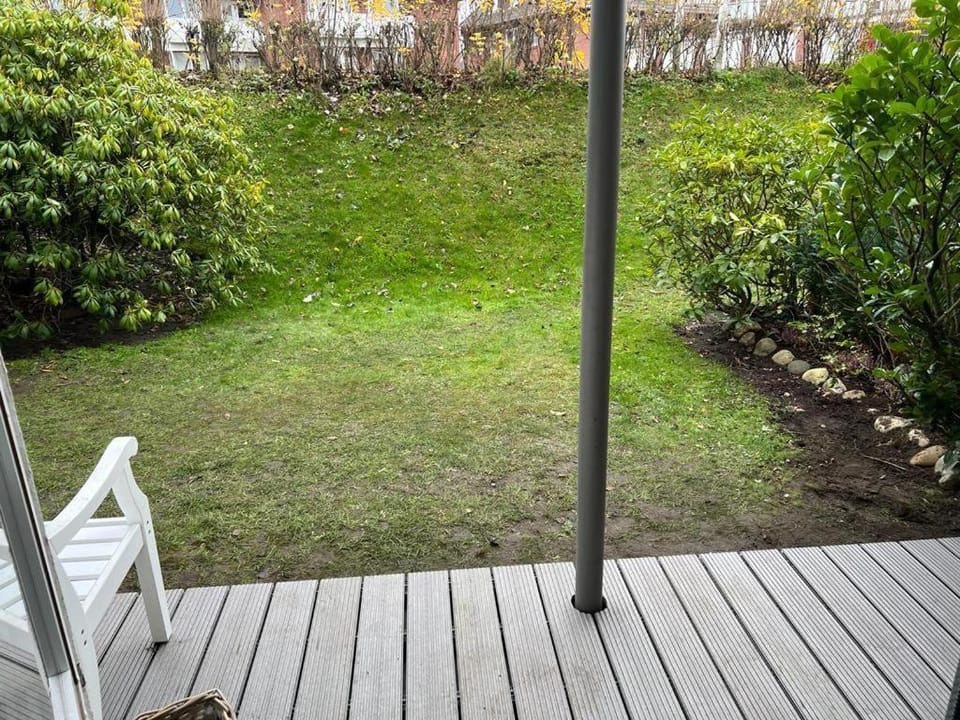 Strandkoenig-Westerland-Terrasse-mit-Garten-Strandnaehe-PKW-Stellplatz Apartment in Westerland