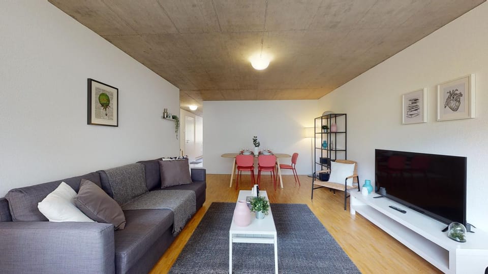 Bright and luminous 2-bedroom-flat in downtown Apartment in Sion