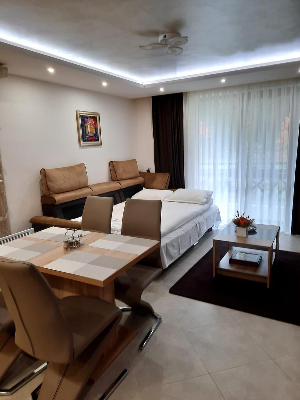 Living room, Seating area, Dining area