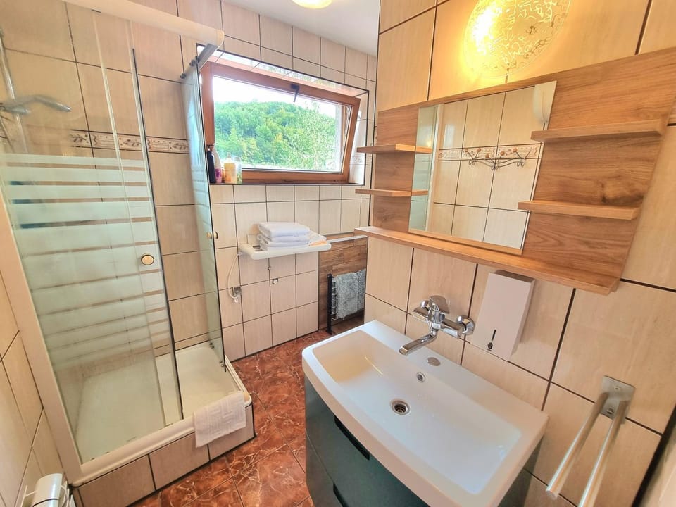 Shower, Bathroom, towels