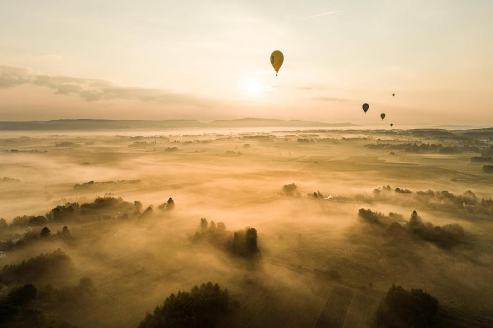 Bird's eye view, Sunset
