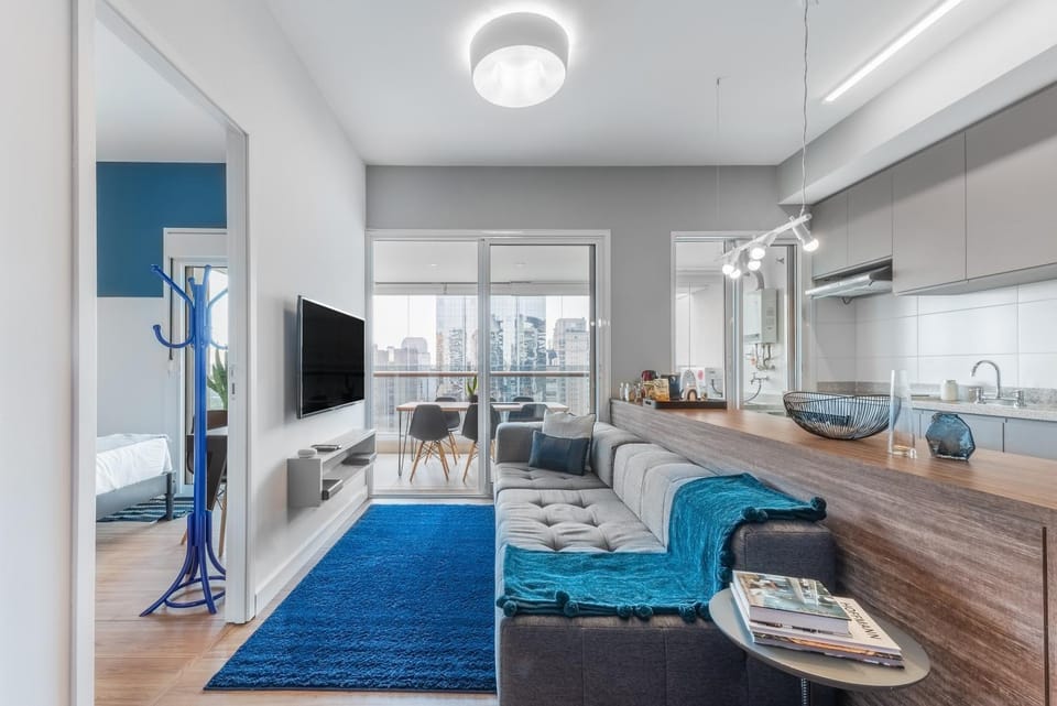Kitchen or kitchenette, Living room, Photo of the whole room