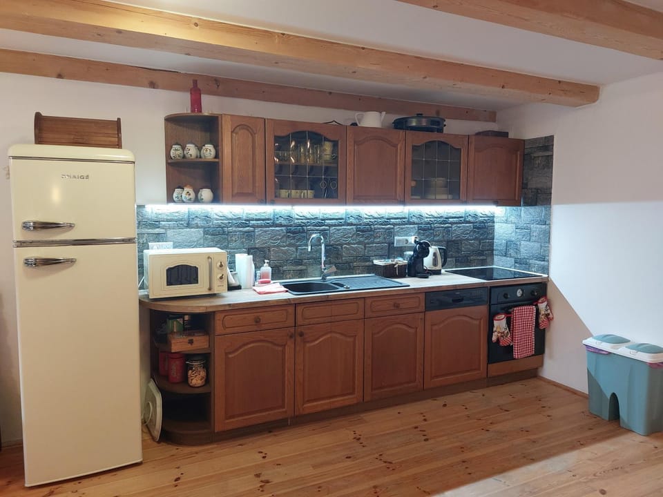 Kitchen or kitchenette, kitchen