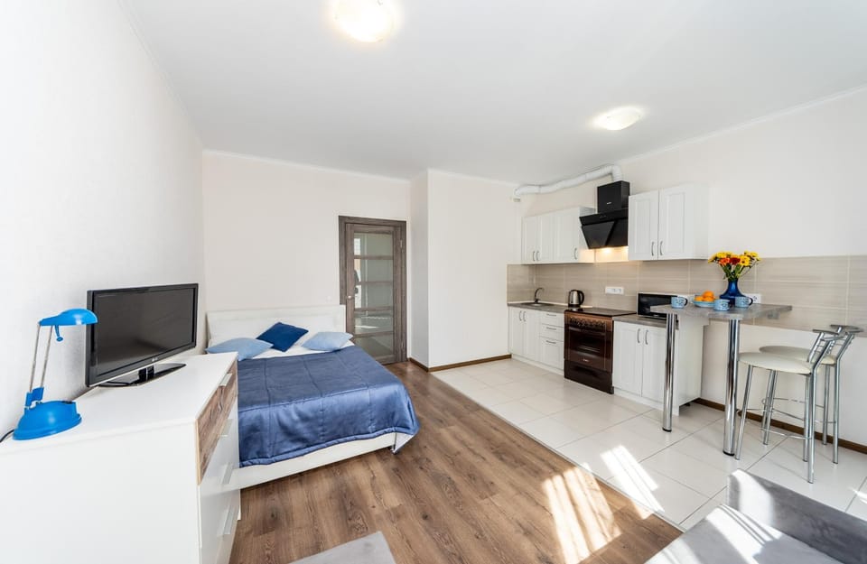 Bed, TV and multimedia, Kitchen or kitchenette, Seating area, Dining area, Bedroom, minibar