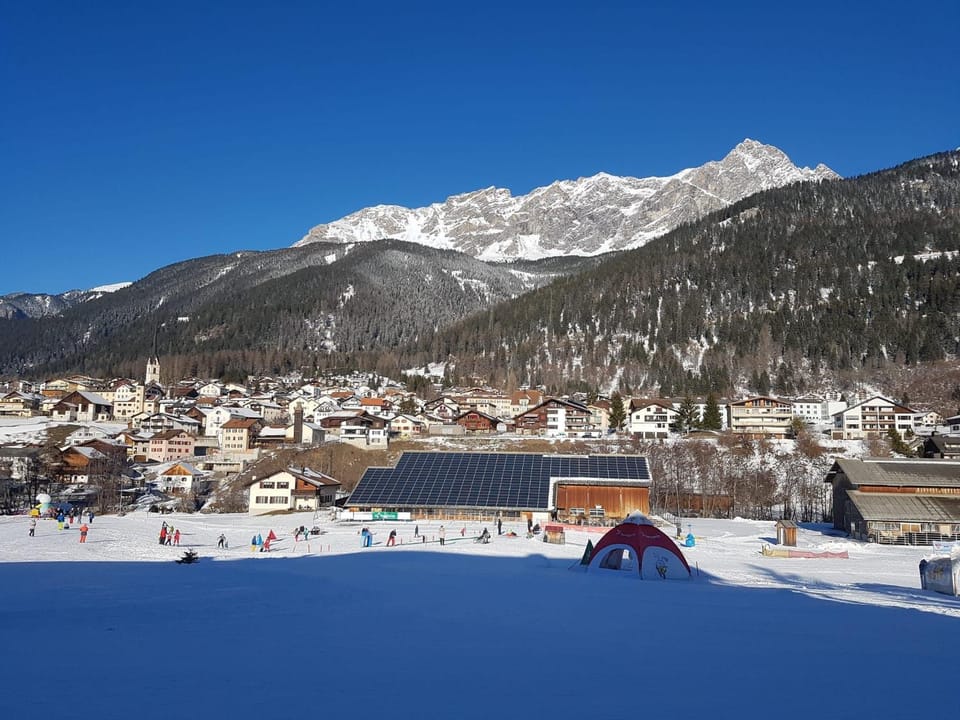 Winter, Skiing, Skiing, Mountain view