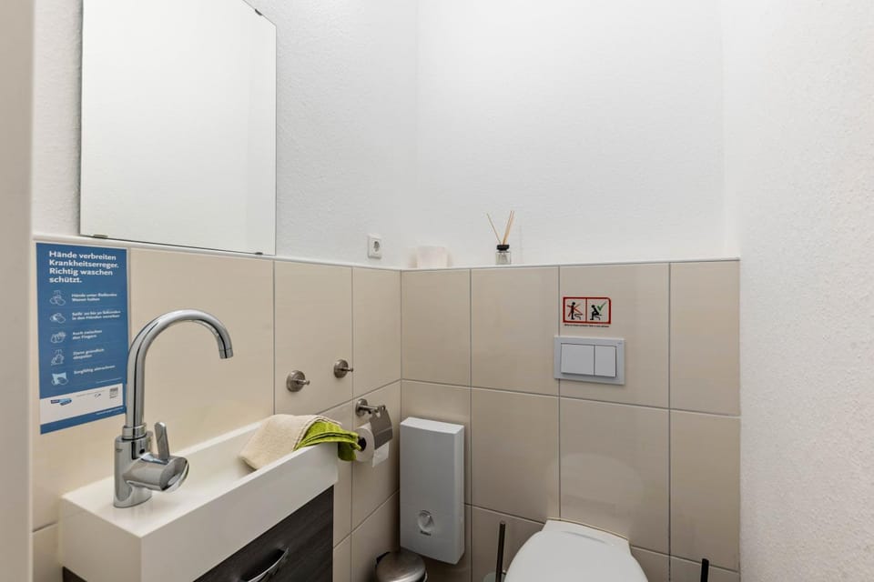 Bathroom, Living room