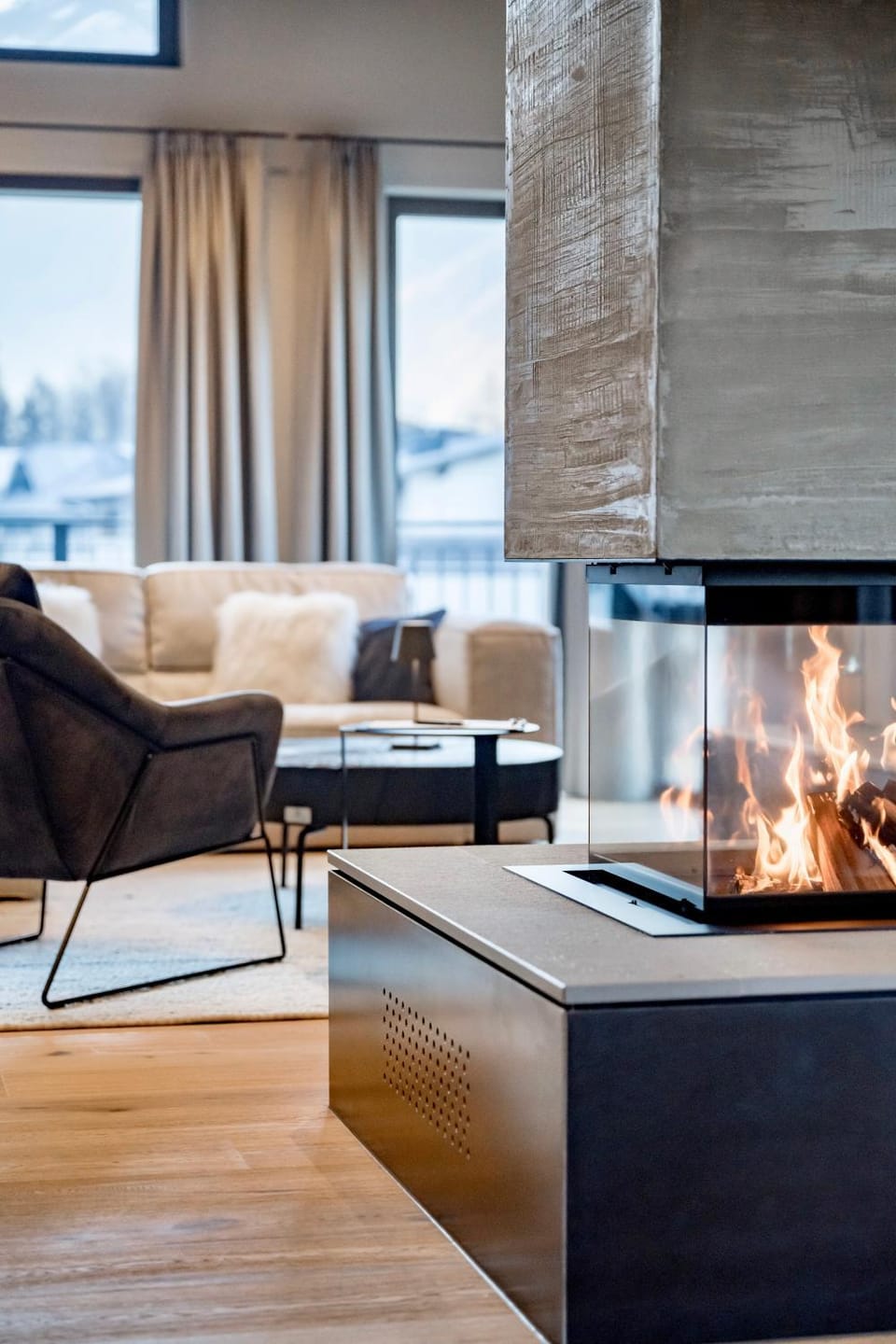 Living room, Seating area, flat iron