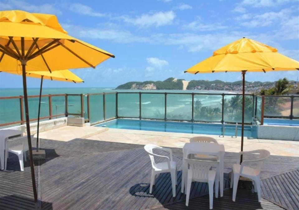 Balcony/Terrace, Dining area, Pool view