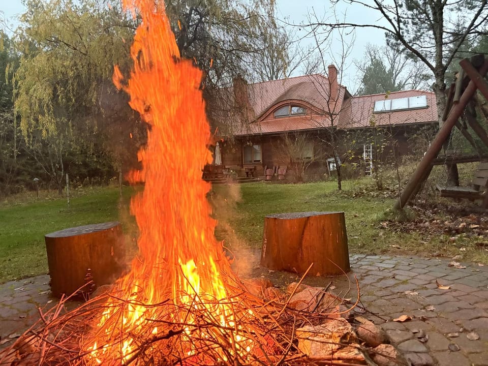 BBQ facilities, Garden, fireplace