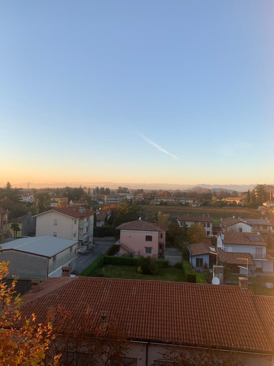 City view, Street view, Sunset