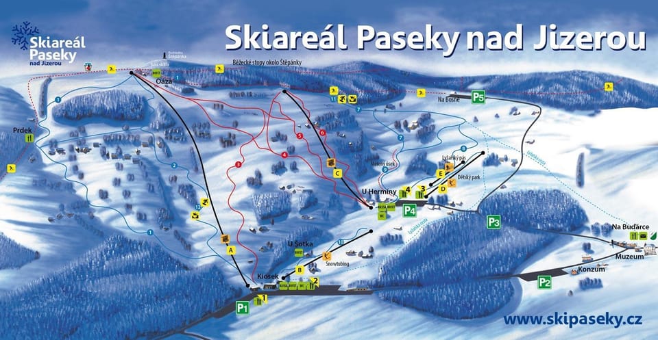 Winter, Skiing