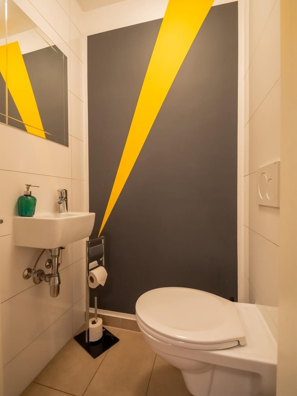 Toilet, Bathroom, Decorative detail, hair dryier, towels