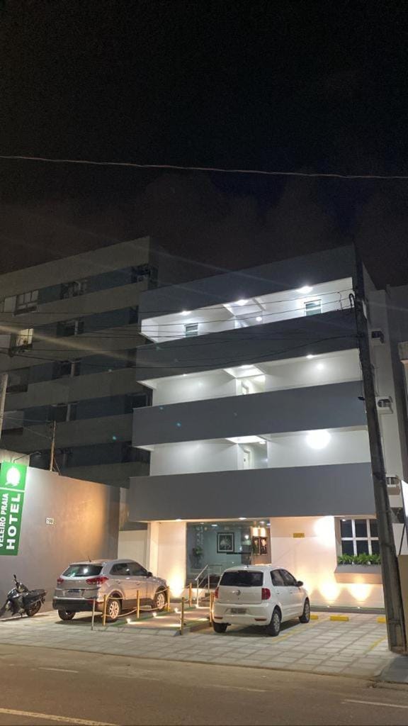 Property building, Night, Parking