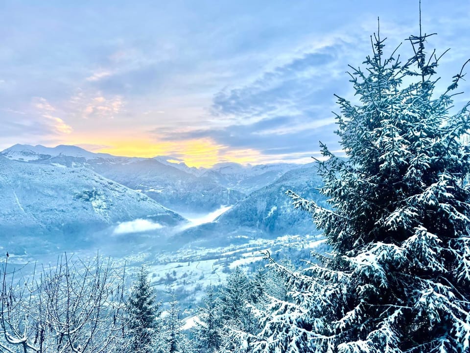 Nearby landmark, Day, Natural landscape, Winter, View (from property/room), Mountain view, Mountain view