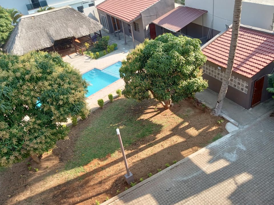 Property building, Garden, View (from property/room), Garden view, Pool view, Swimming pool