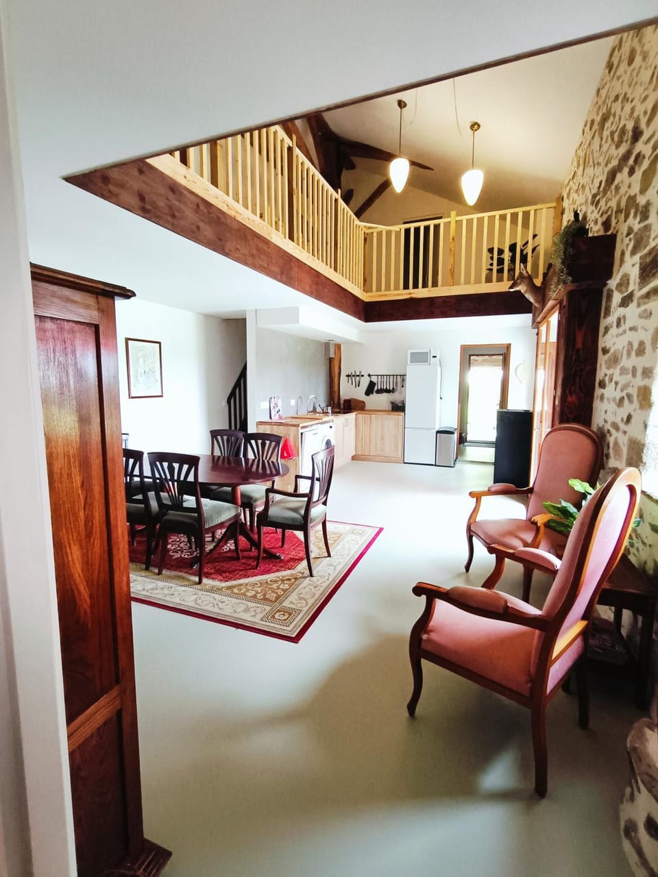 Living room, Seating area, Dining area