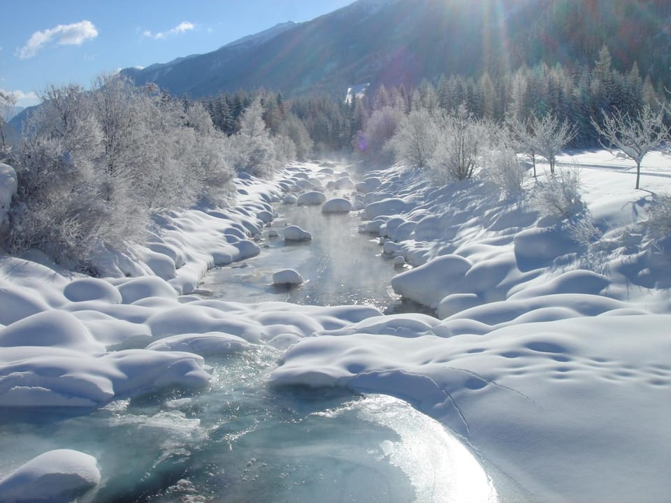 Natural landscape, Winter, Hiking, Mountain view