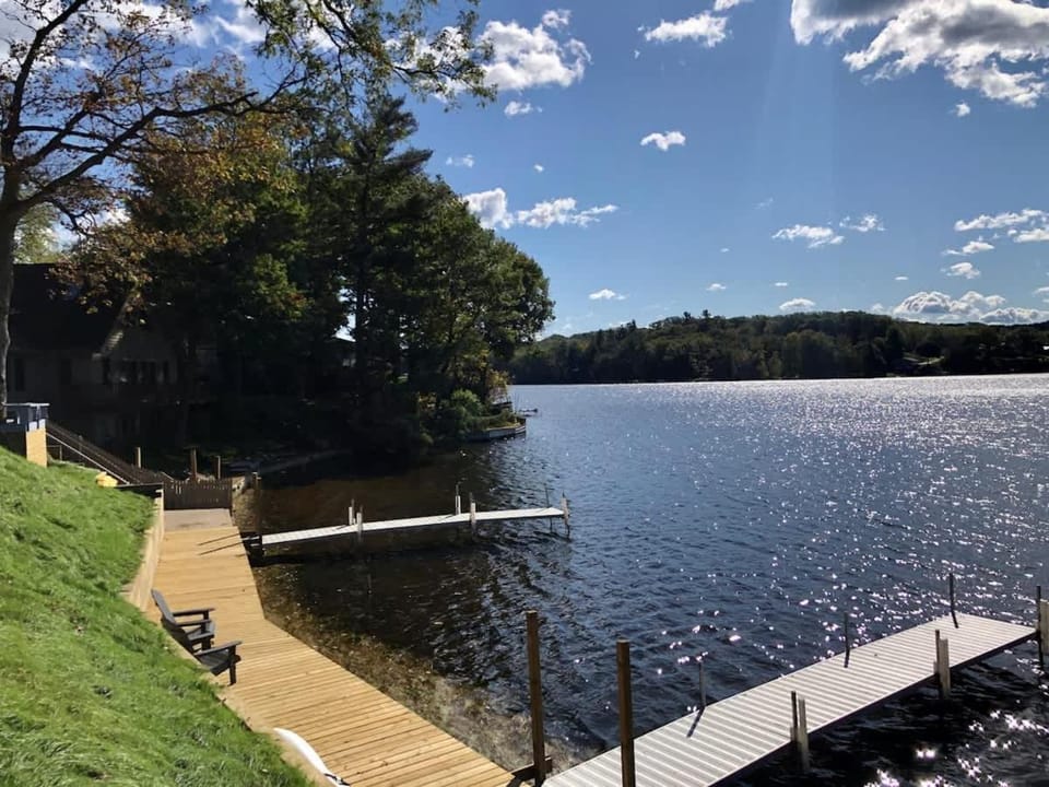 Lakeside Getaway with Dock, Firepit, Grill House in Michigan
