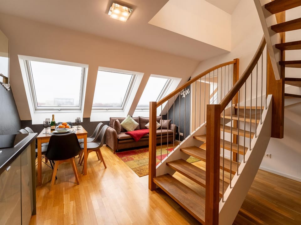 Kitchen or kitchenette, Living room, Seating area, dishwasher, washing machine
