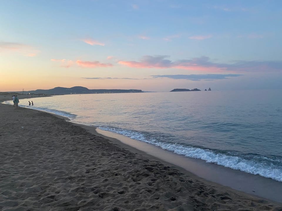 Natural landscape, Beach, Hiking, Sunset
