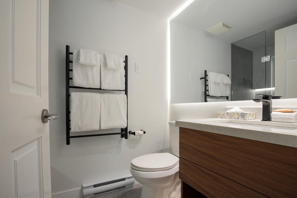Toilet, Bathroom, towels