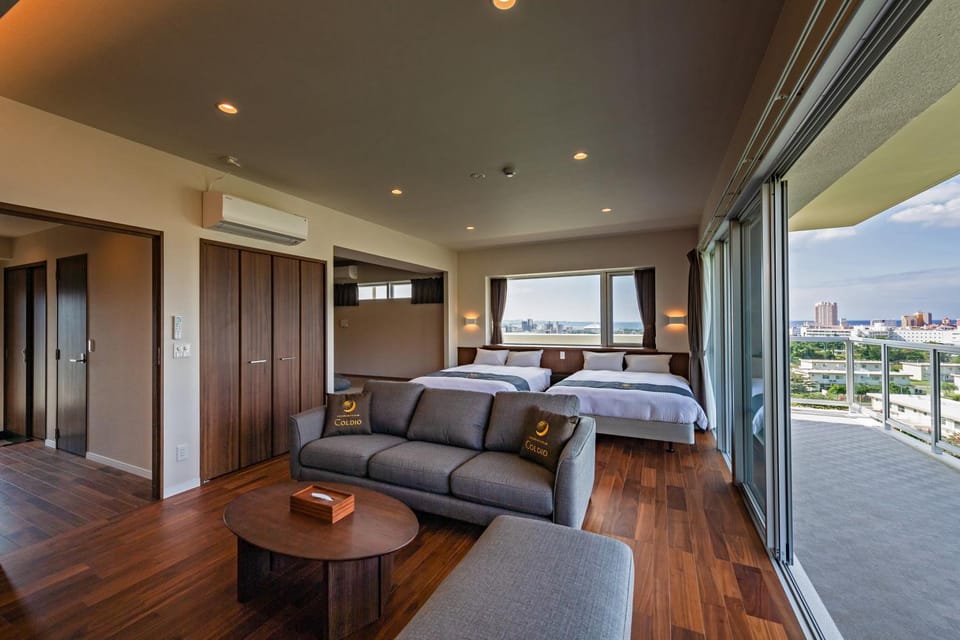 Bed, Living room, Photo of the whole room, air conditioner