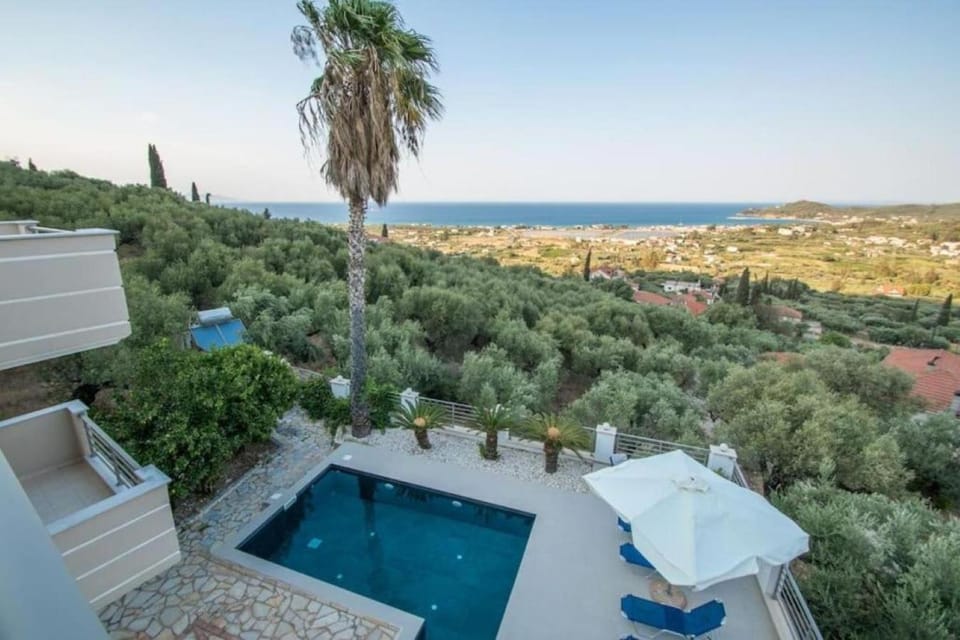 Natural landscape, Bird's eye view, Sea view, Swimming pool