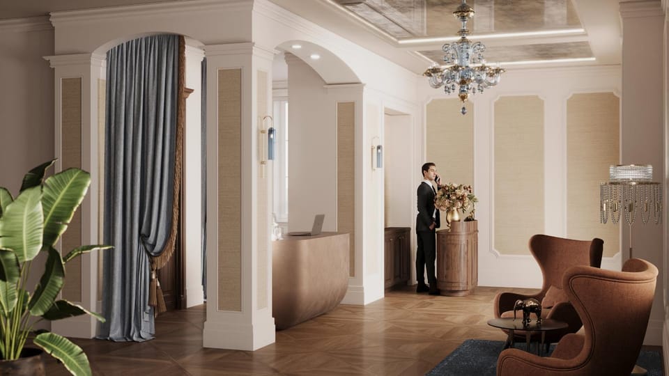 People, Living room, Seating area, group of guests, fireplace