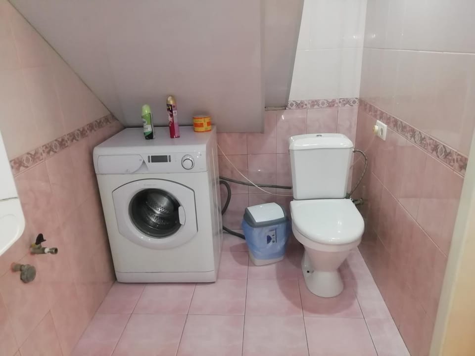Toilet, washing machine
