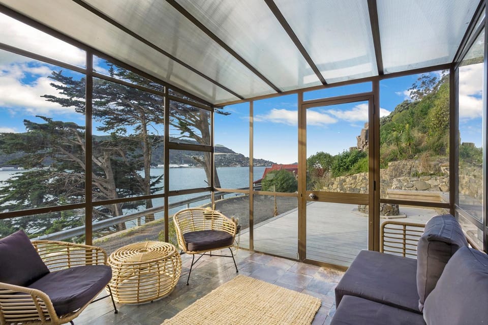 Patio, Day, Natural landscape, View (from property/room), Balcony/Terrace, Seating area, Sea view, sunbed