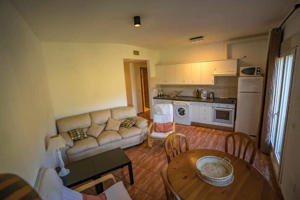 Living room, kitchen