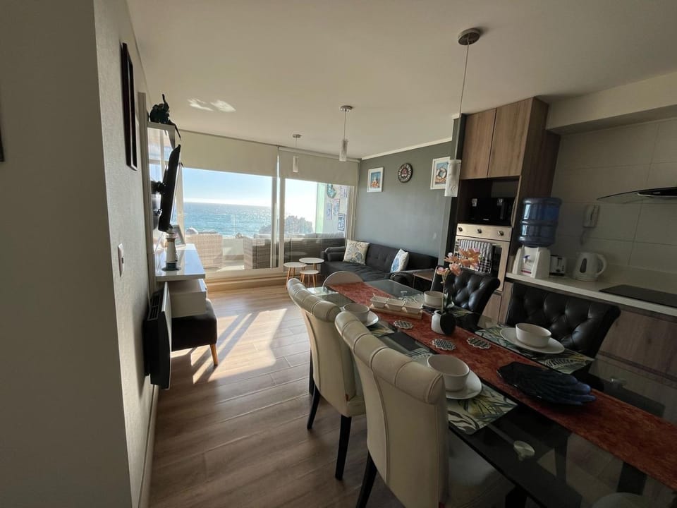 Resetéate frente al Mar!! Disfruta en primera línea de Cochoa-Reñaca Apartment in Vina del Mar