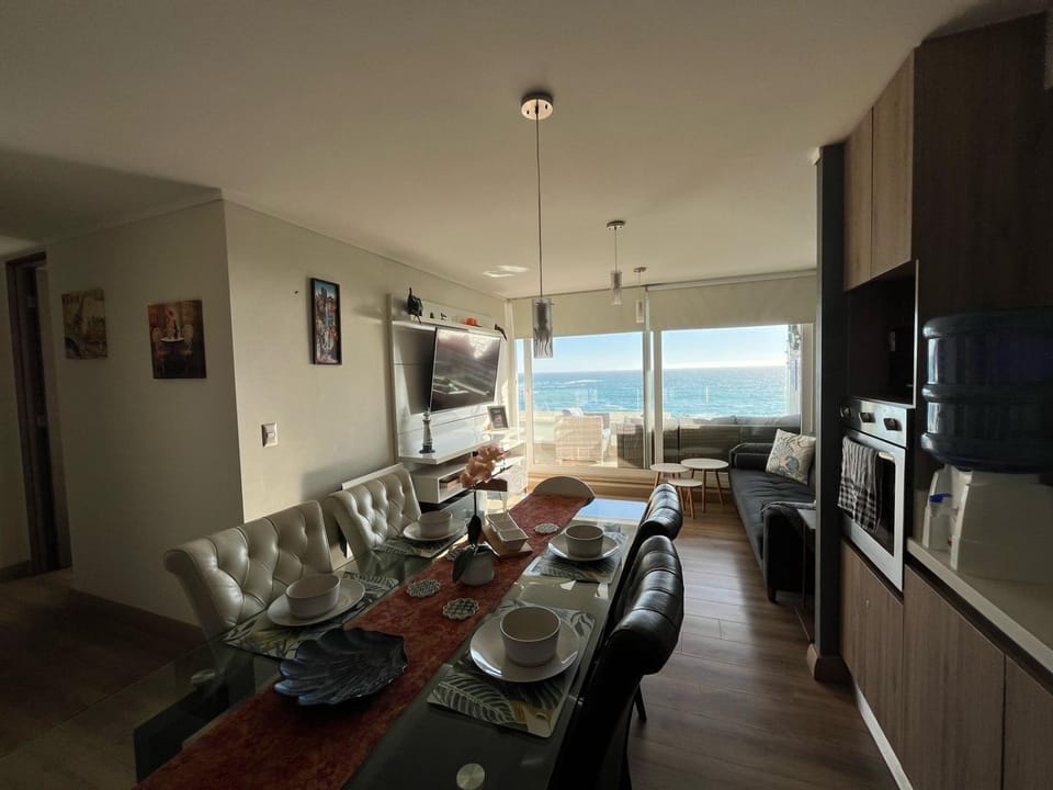 Resetéate frente al Mar!! Disfruta en primera línea de Cochoa-Reñaca Apartment in Vina del Mar