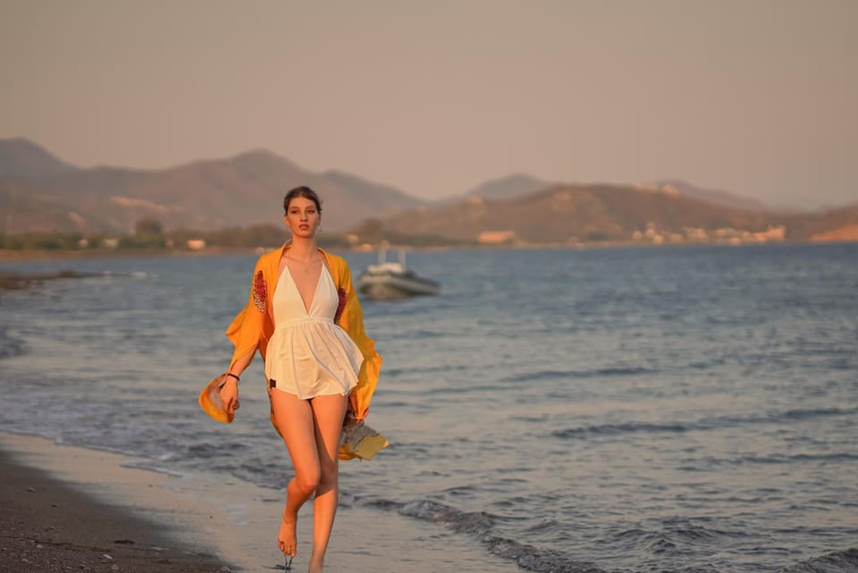 People, Natural landscape, Beach, Sea view