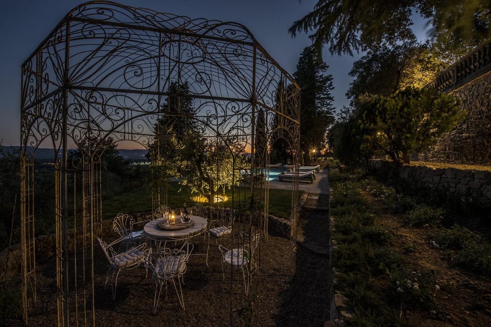 Night, Garden, Garden view