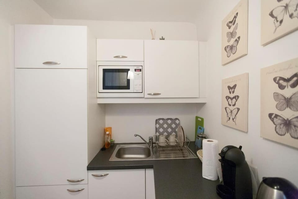 Kitchen or kitchenette, minibar