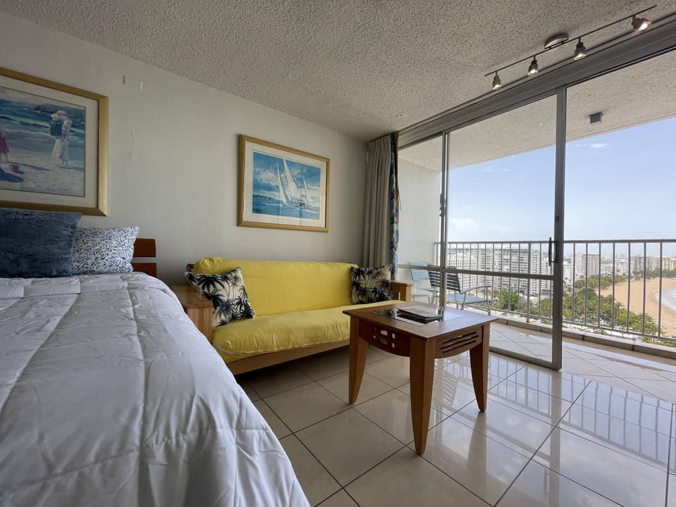 Living room, Seating area, Sea view