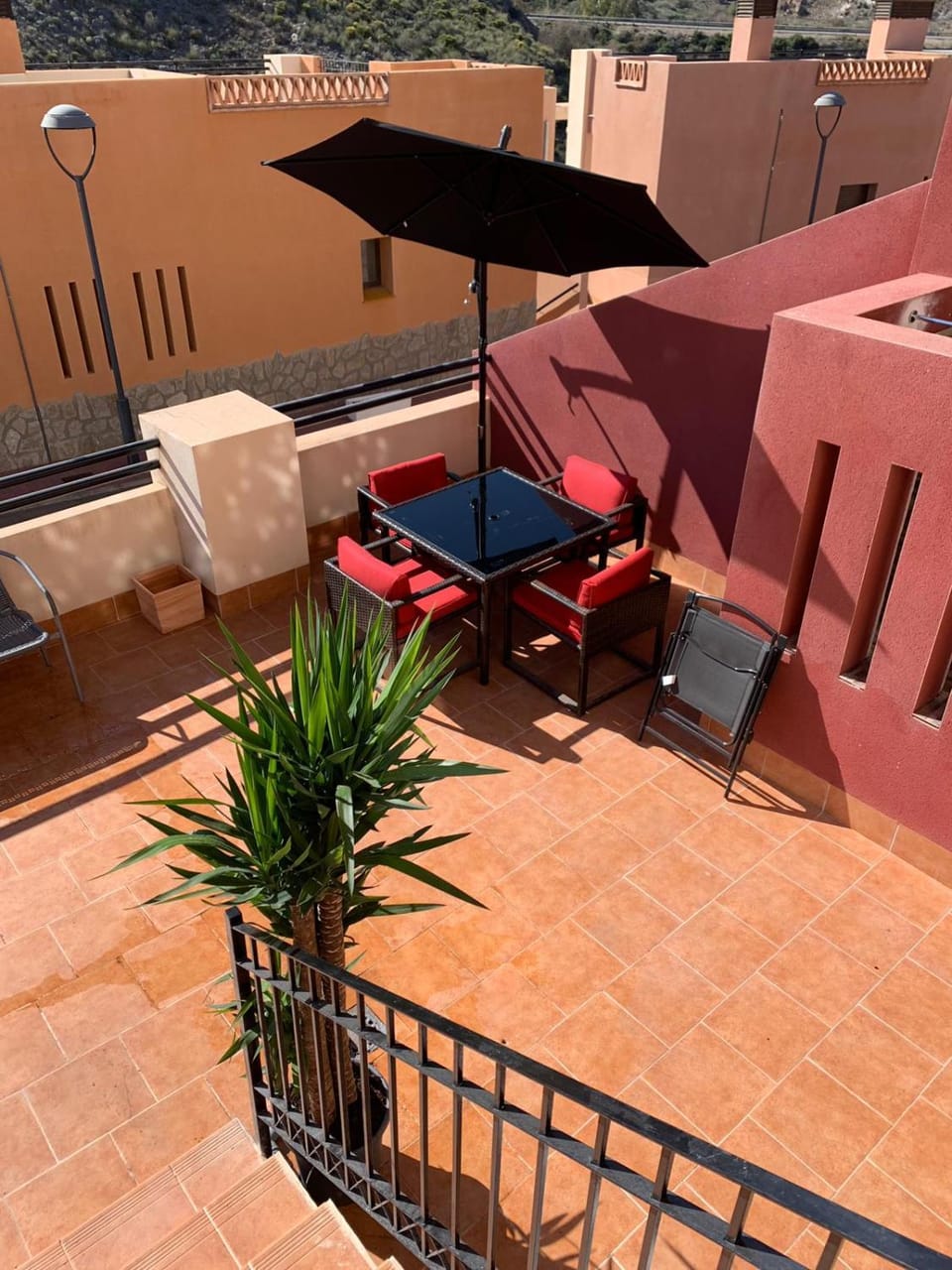 Patio, Day, Balcony/Terrace, Dining area, sunbed