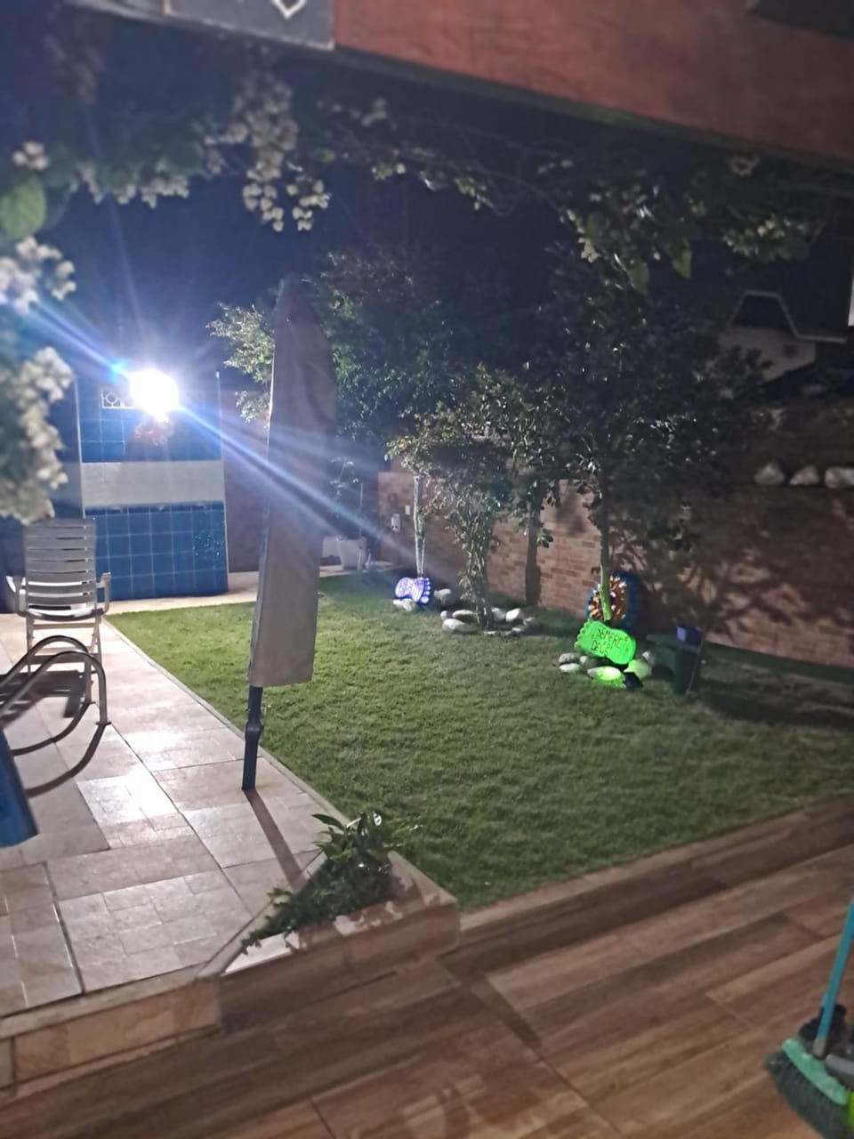 Spring, Night, Garden, Garden view